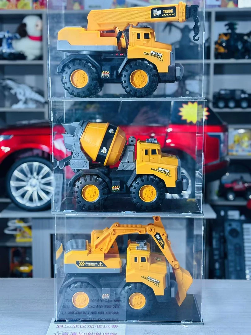 【电商盒发货】到手三只不同款小号滑行工程车科学实验