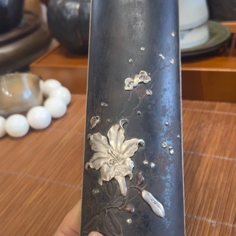 蜜安罐瓷香炉锡茶则