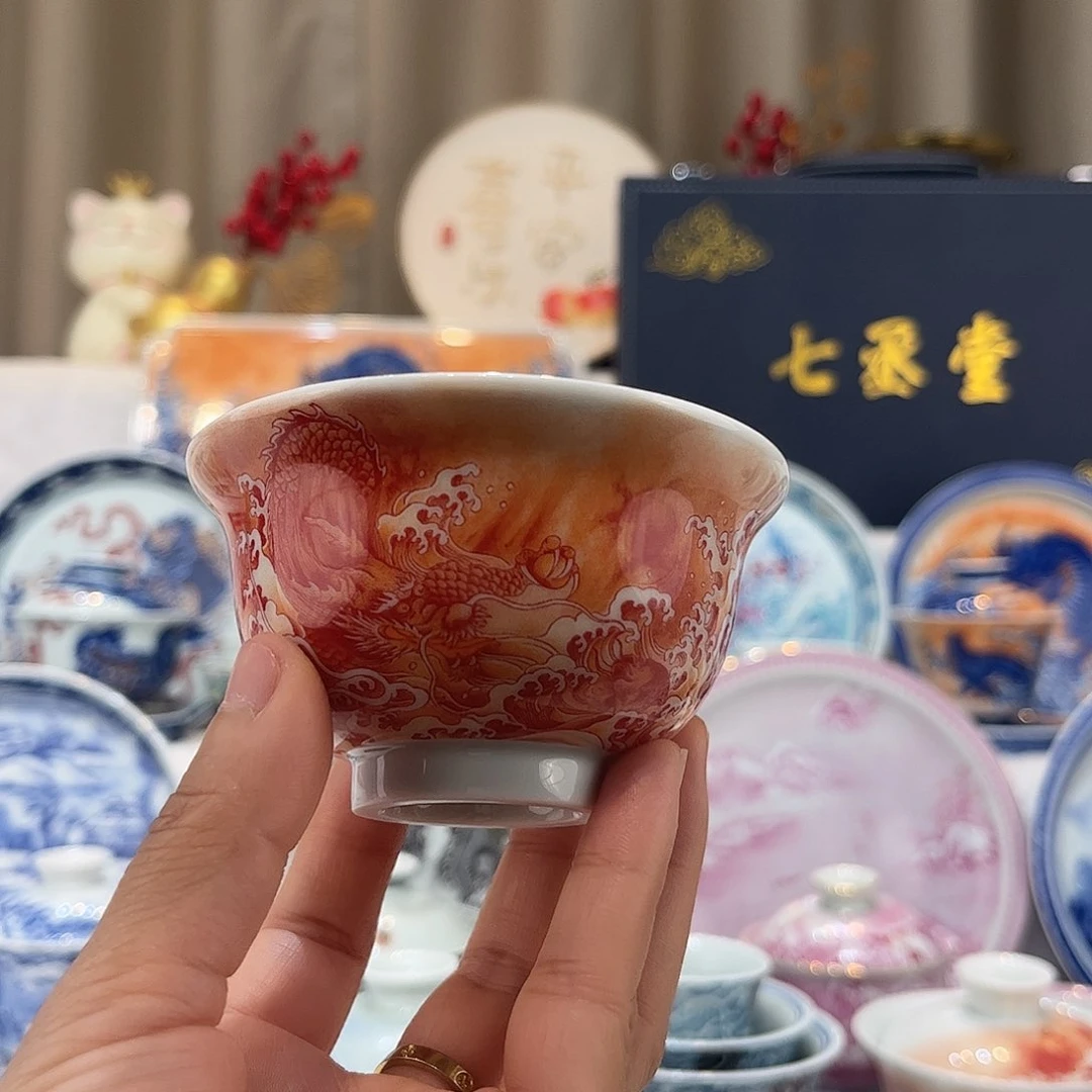 景德镇茶具大压手杯