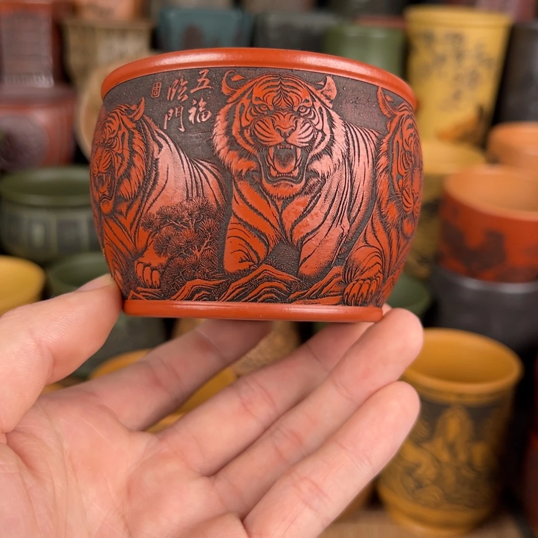 茶杯紫砂宜兴原矿紫砂杯