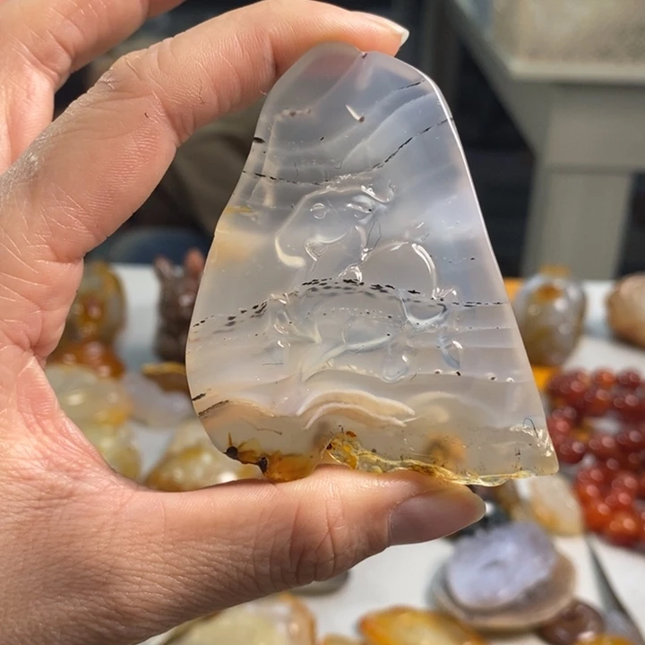 玛瑙/玉髓吊坠(不含链)未镶嵌