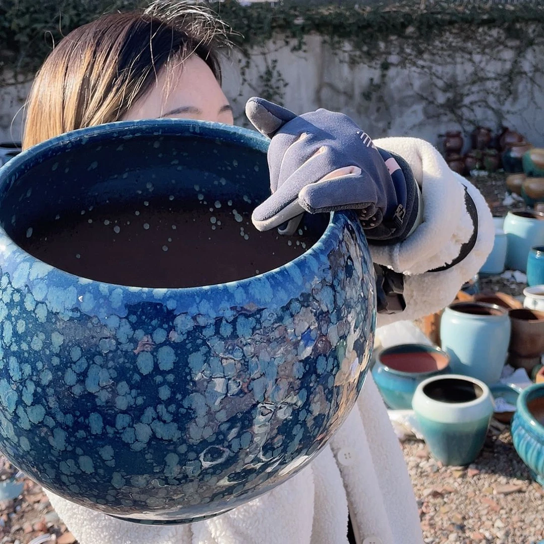 红陶王嫂花盆0129-178