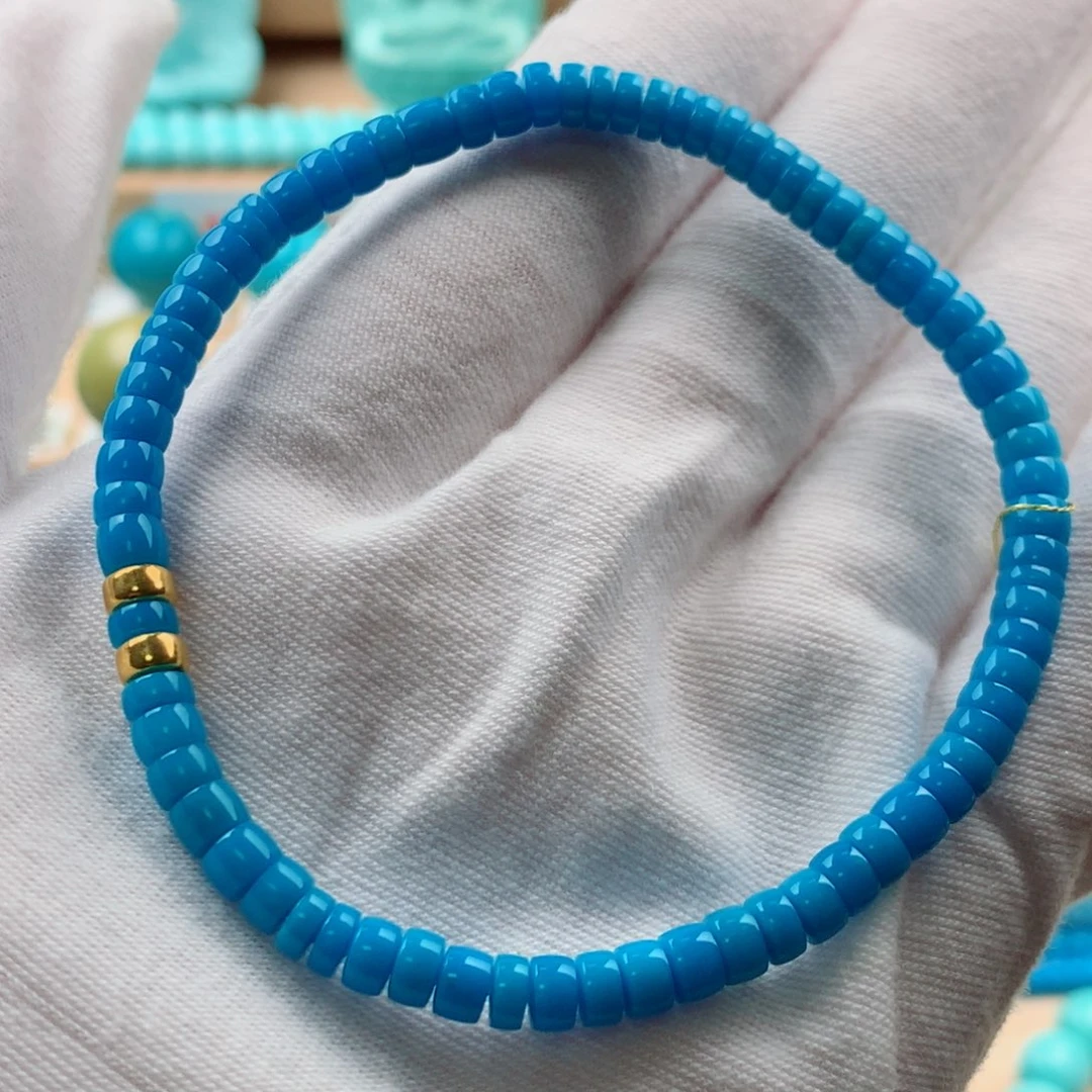 绿松石18K金镶嵌发饰