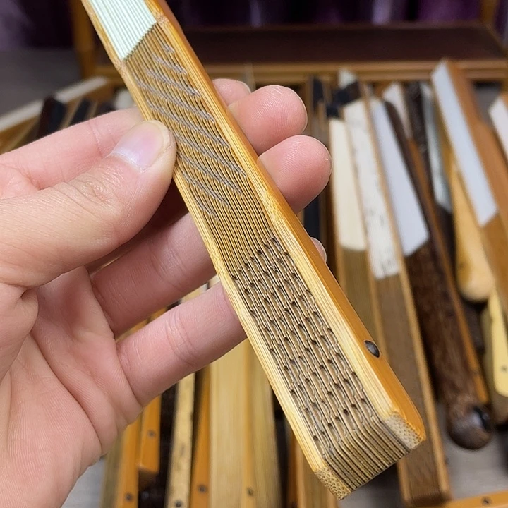 斑***马扇子三合青老玉竹清风令双翻95-16-2.0