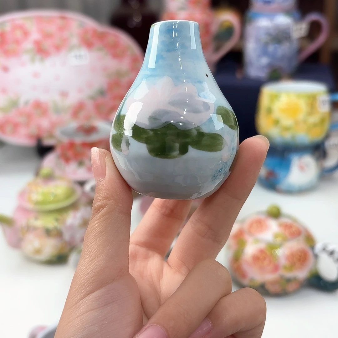 景德镇手绘高温釉下彩陶瓷茶具