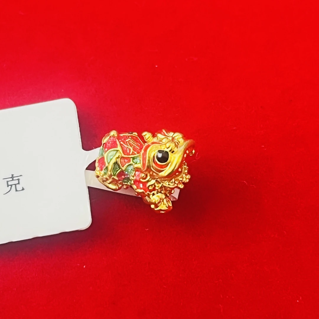 【夏夏专享】足金999饰品舞狮吊坠 0.28 GP