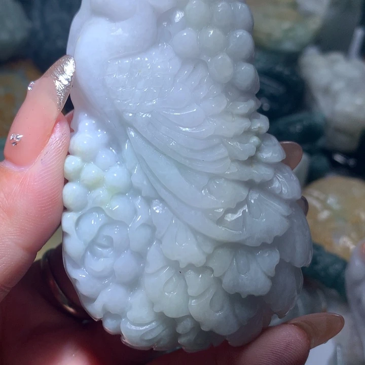 翡翠未镶嵌颈饰保真天然A货翡翠