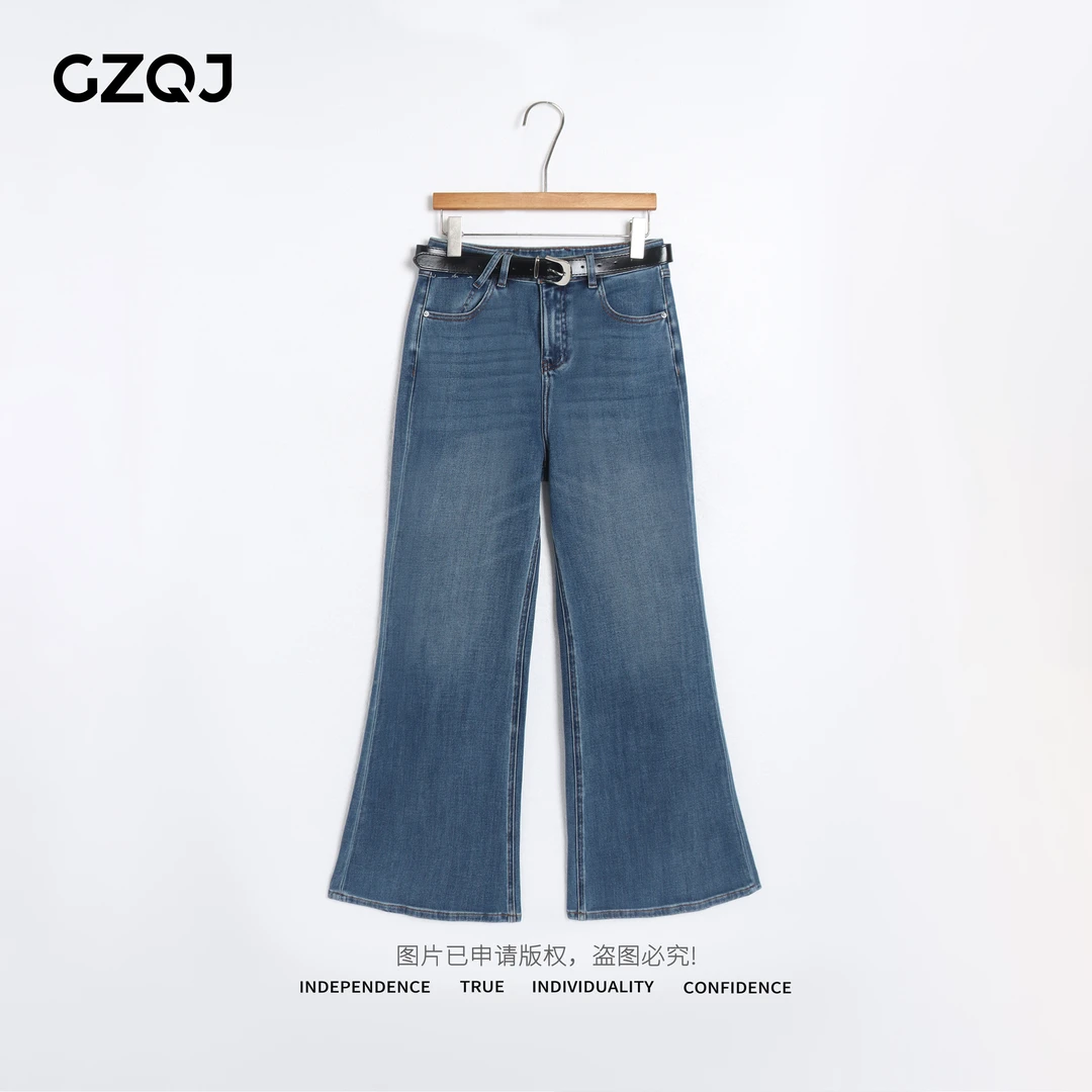 老琴私服【腿精密码】欧若风复古四面弹牛仔裤女喇叭裤秋季新款 028