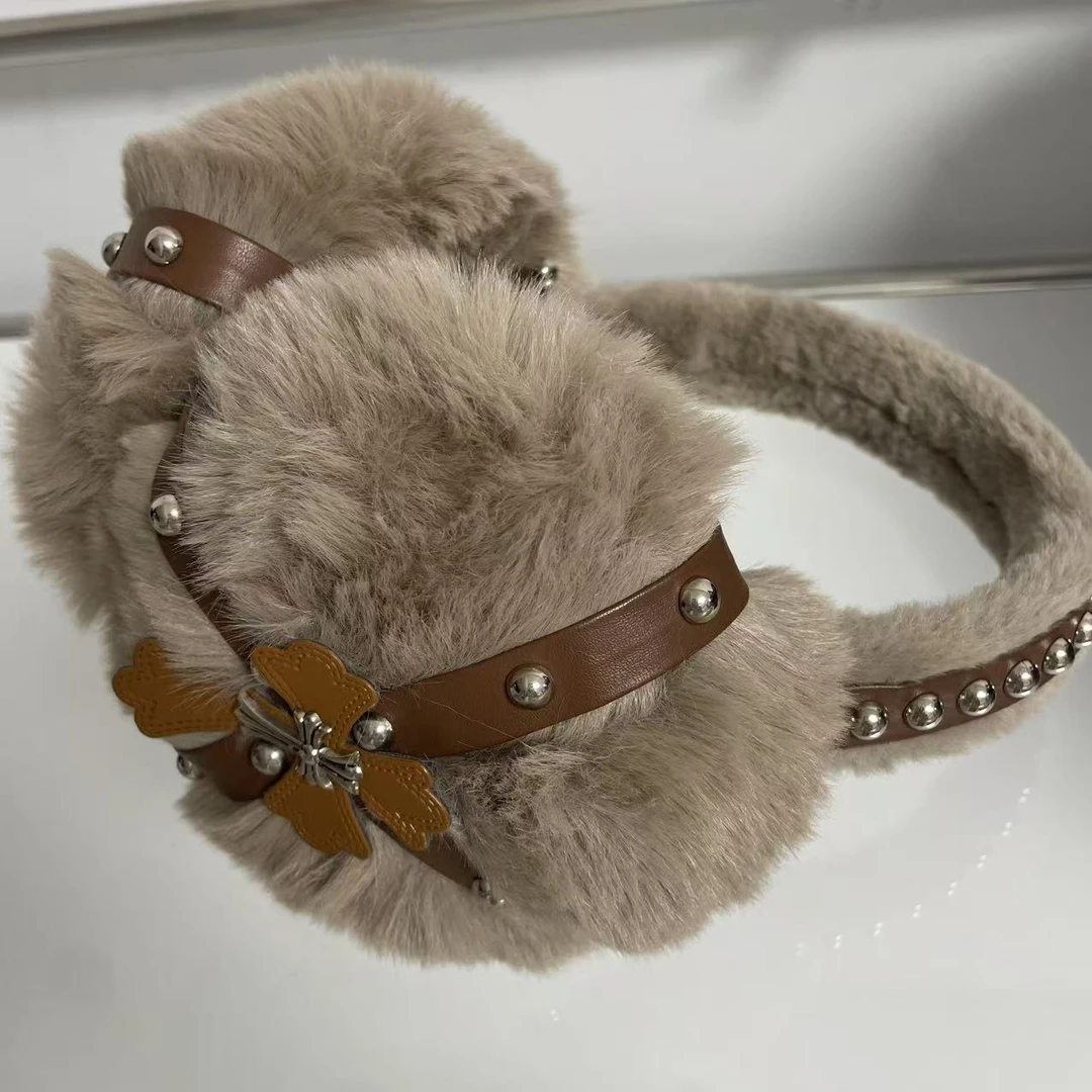 冬季保暖毛绒耳罩男女同款韩版可爱时尚百搭可折叠护耳朵防冻耳暖