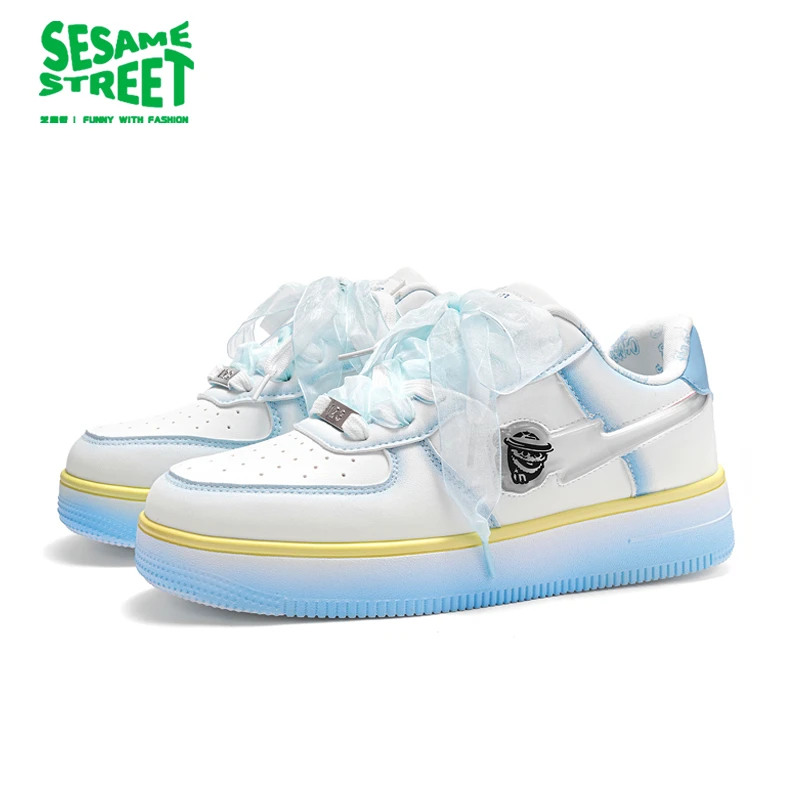 芝麻街鞋子男款爆款2025新款潮流时尚增高鞋情侣百塔休闲学生板鞋