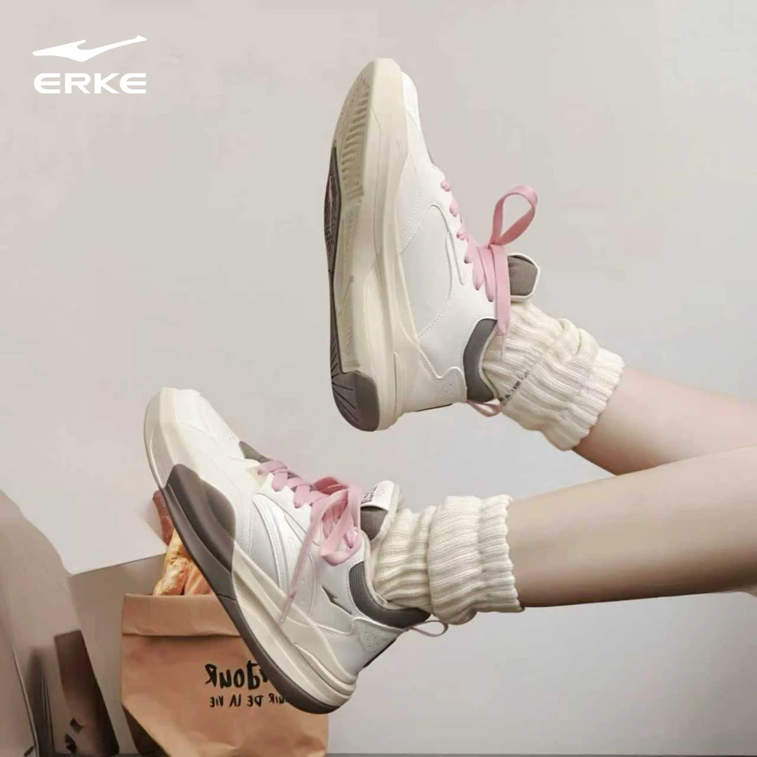 制霸2|鸿星尔克25冬季新款厚底保暖增高时尚男女百搭休闲运动板鞋