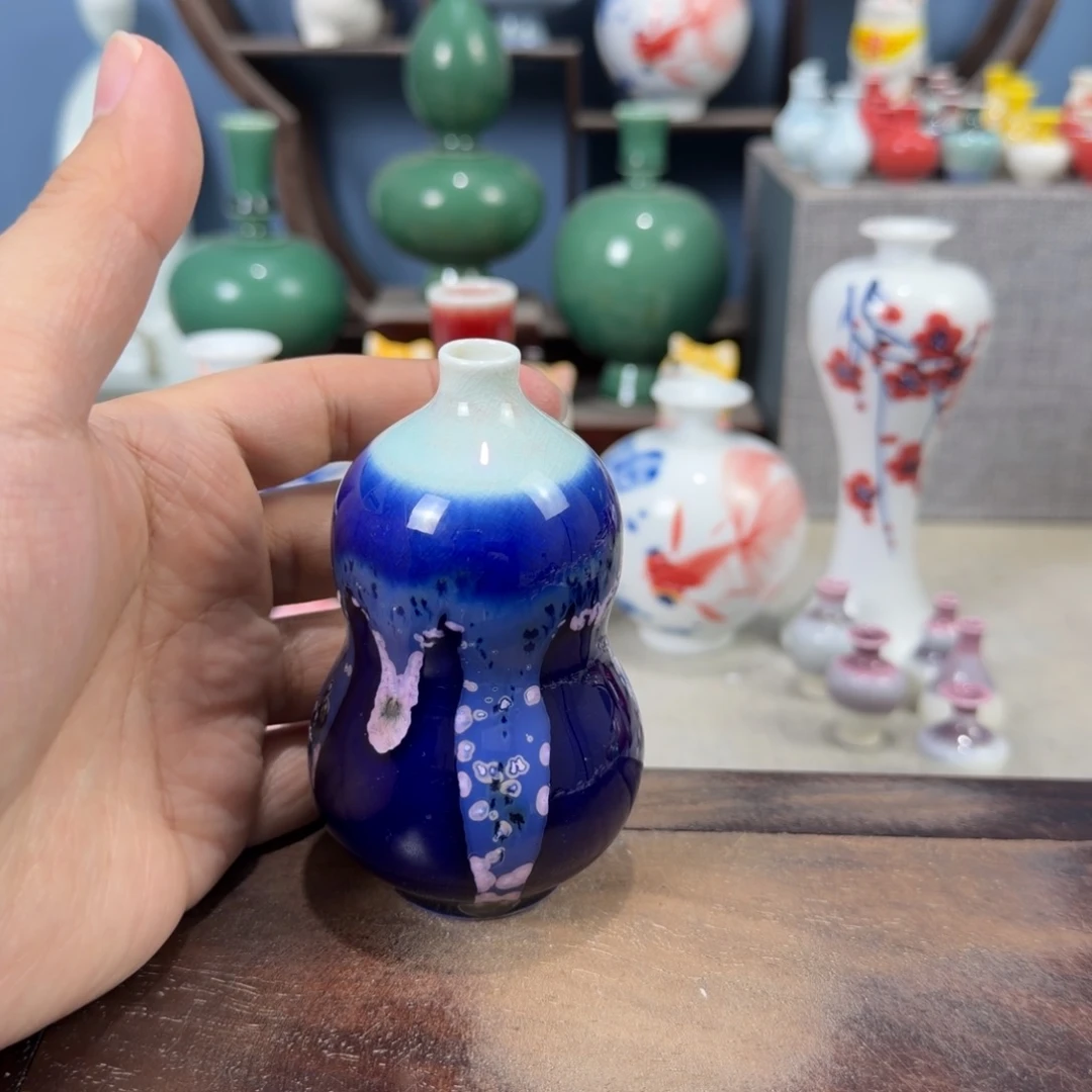 陶瓷手工小花器摆件