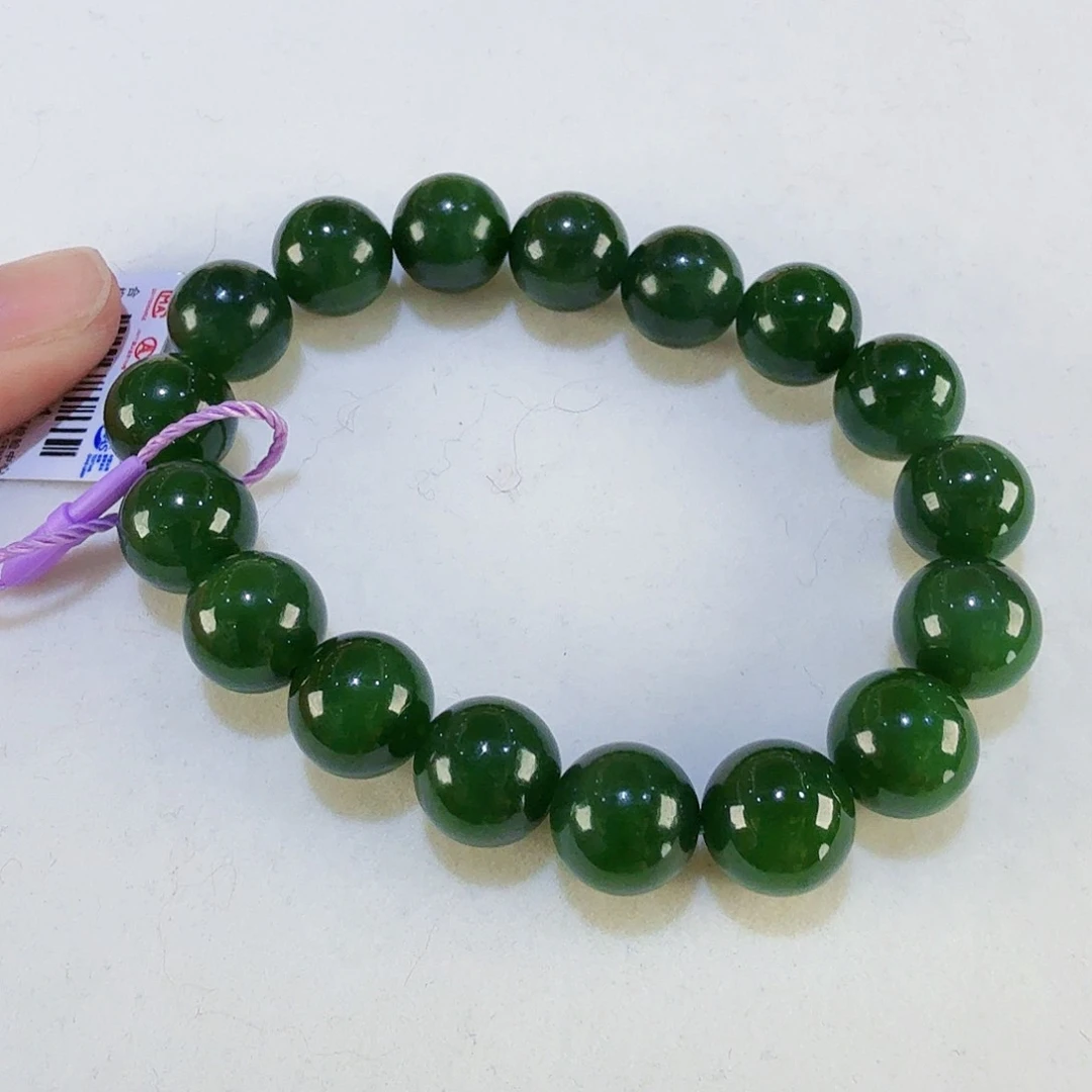 和田玉（碧玉）手链未镶嵌凌*