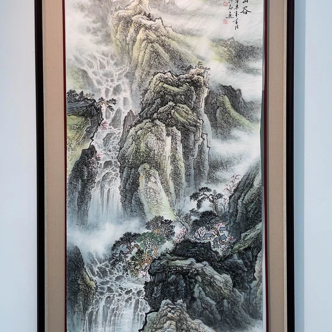 国画凌行志手绘作品