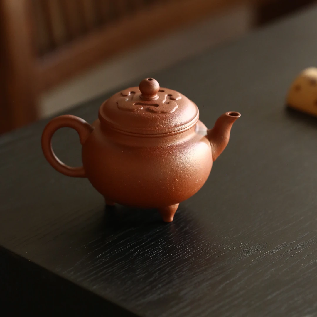 【陶研所专属】大彬如意 敬砂堂 宝山红降 250cc 茶壶