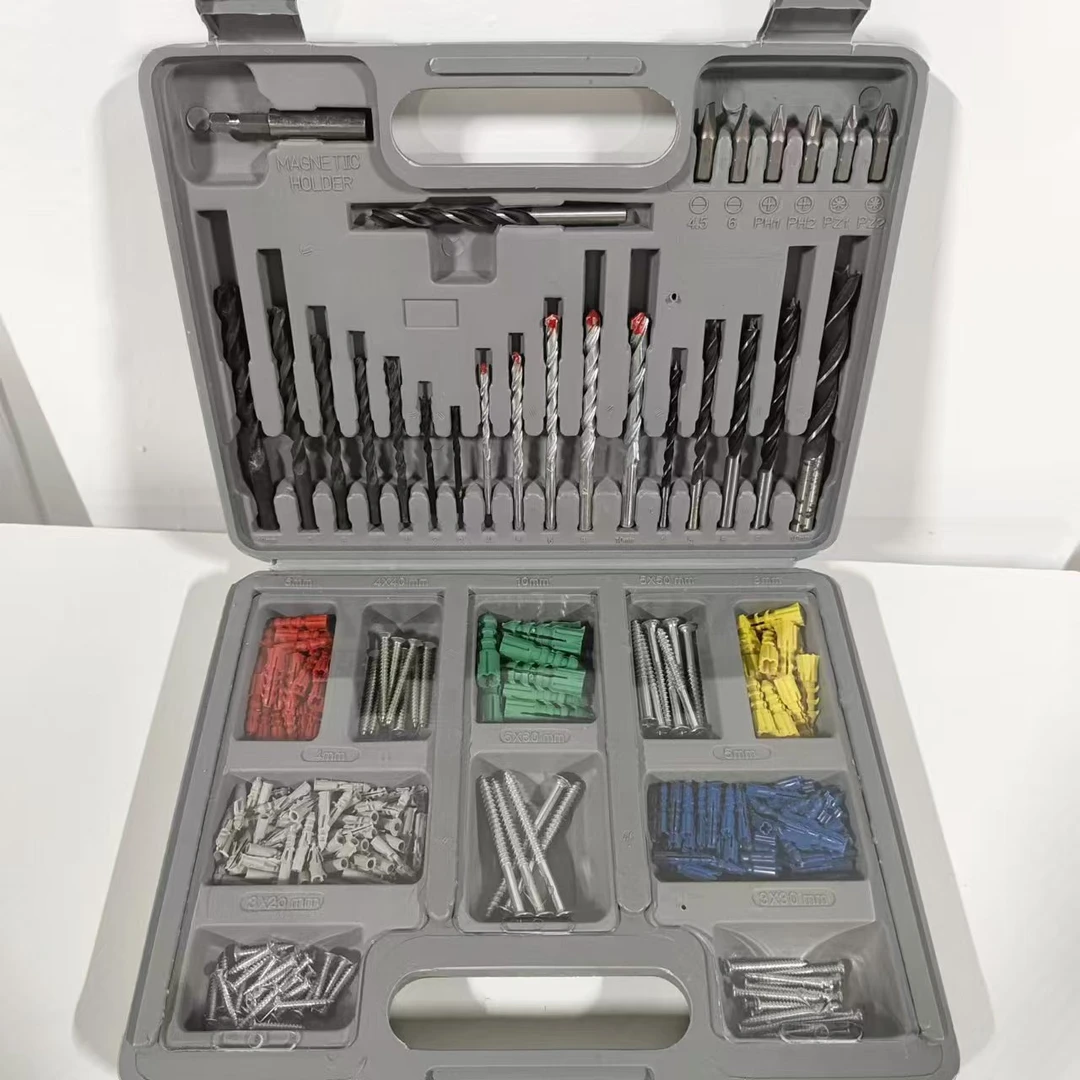 【装修神器】膨胀螺丝+塑料螺丝+钉子钻头多功能组合套装家用款