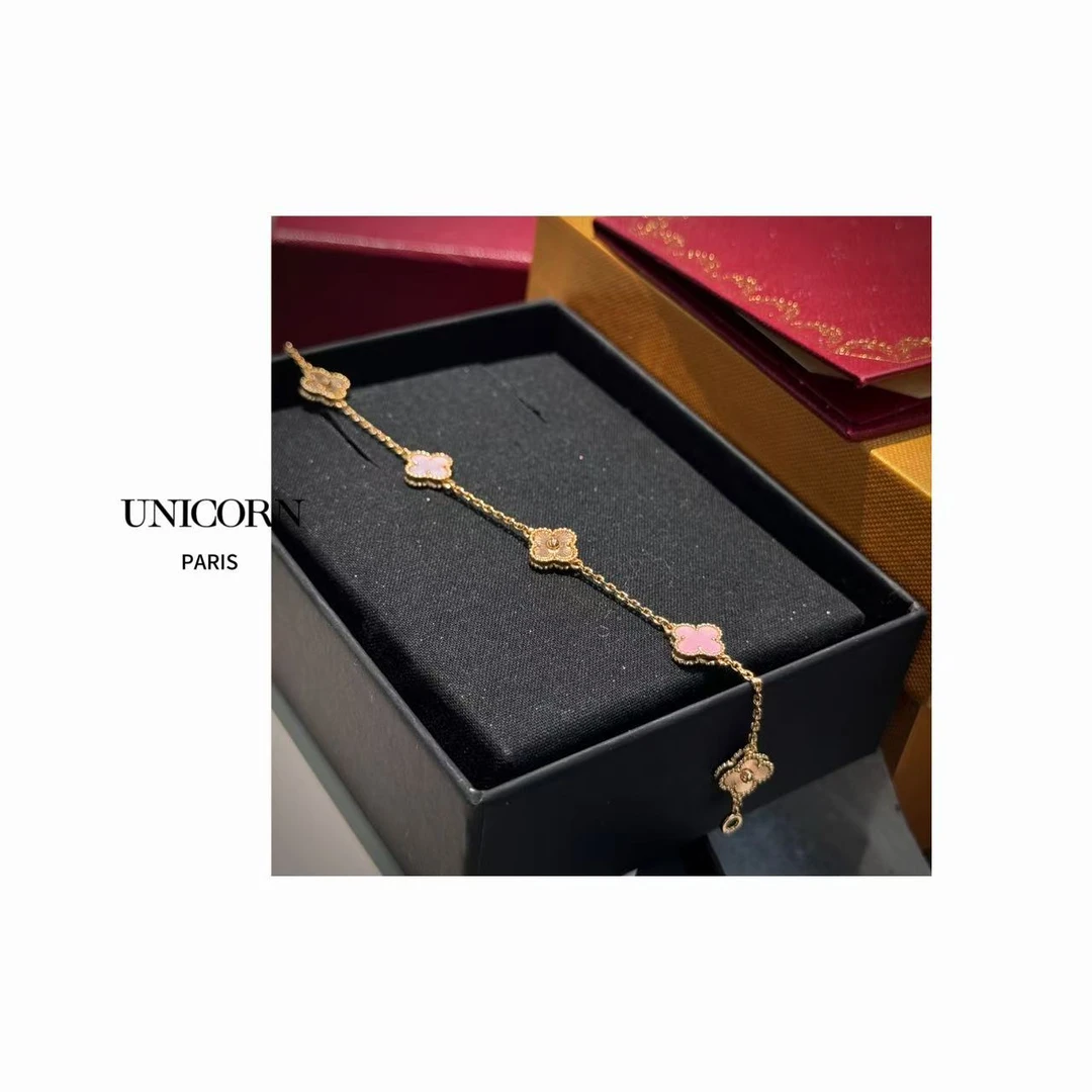 镀K金 【花园系列】小版六花手链 SS0144-2/SS0285-1