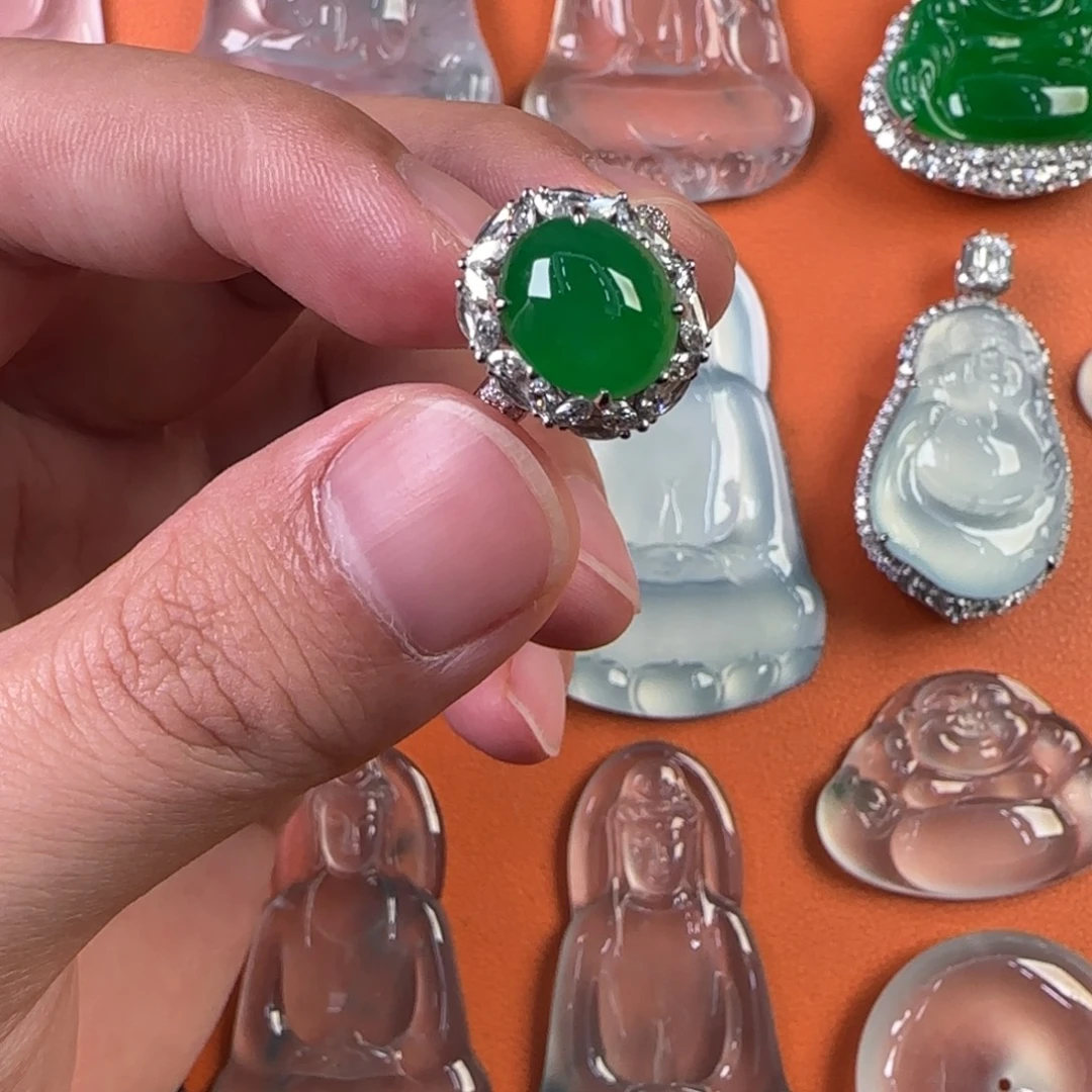 定制翡翠未镶嵌天然