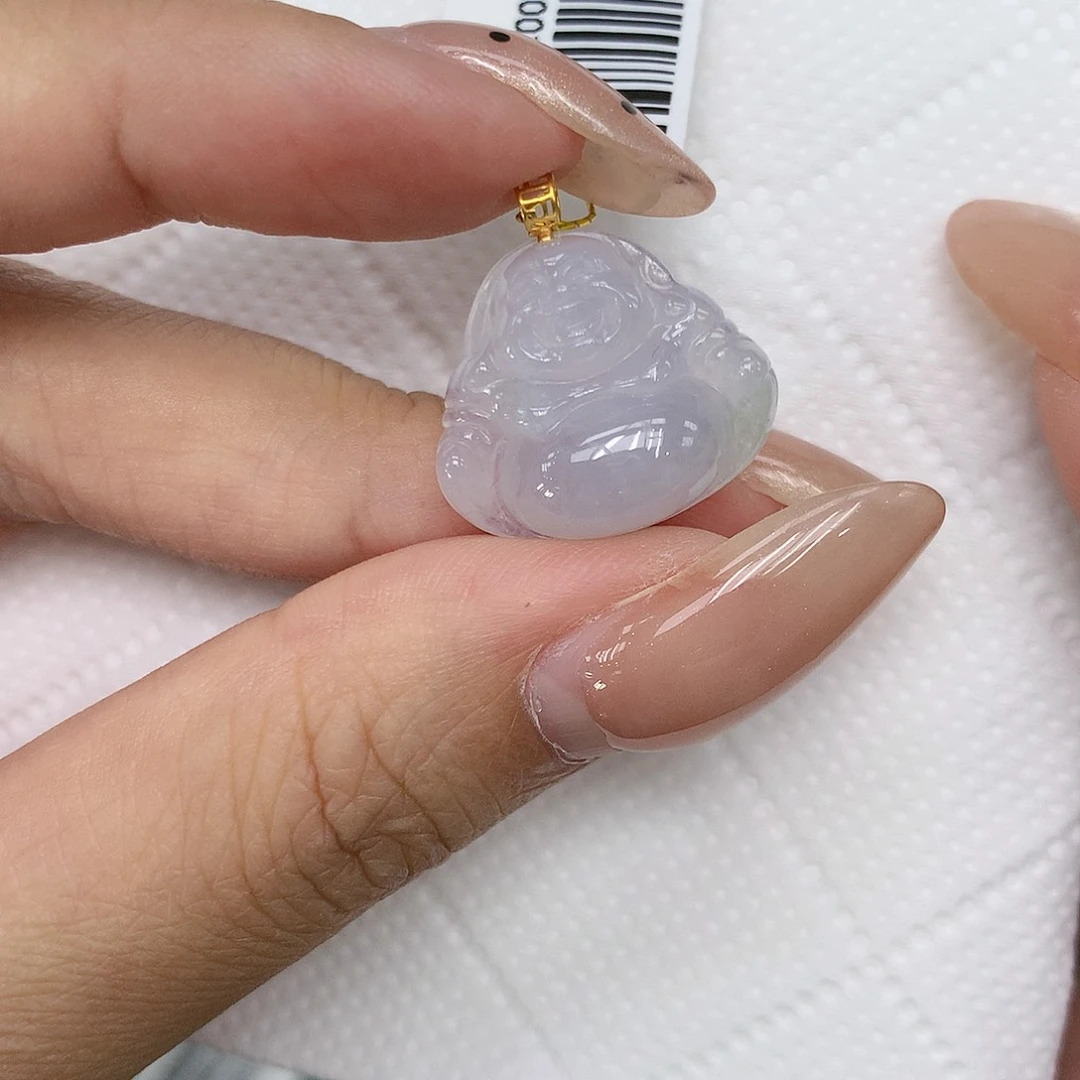 颈饰18K金镶嵌翡翠