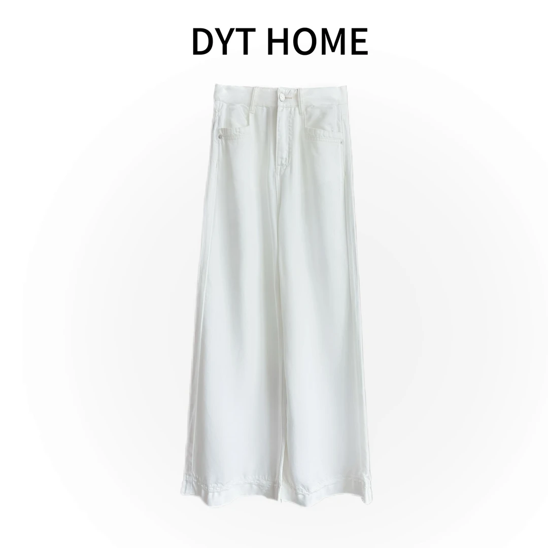 DYT HOME夏季休闲风时尚柔软牛仔裤垂感透气显瘦宽松百搭阔腿裤