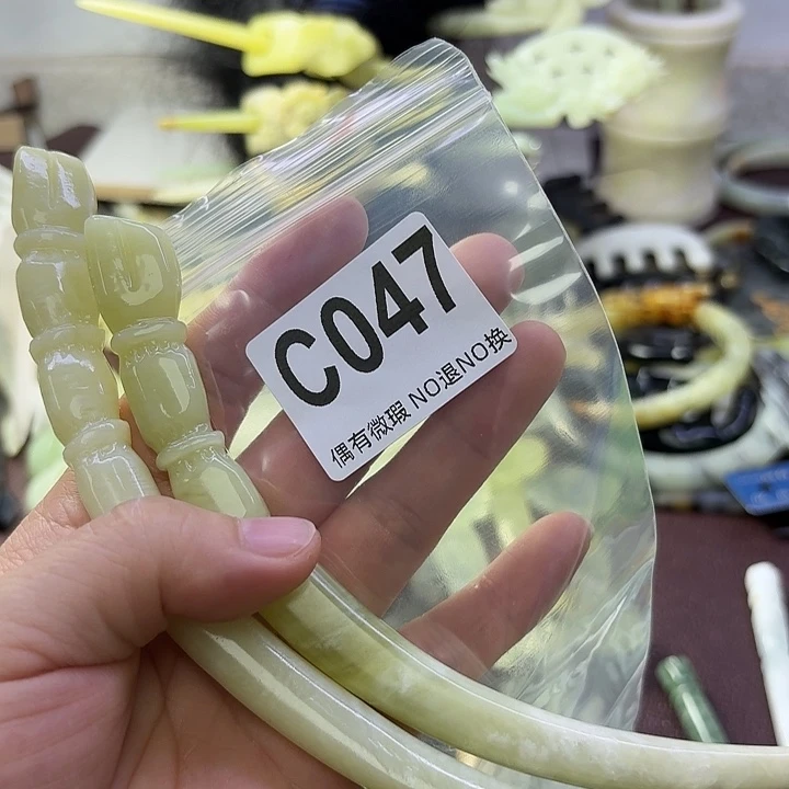 蛇纹石玉合金发饰御****）