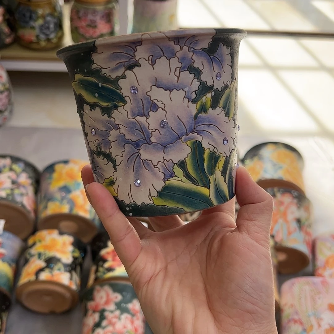 景德镇陶瓷花盆暖*景德镇陶瓷花盆