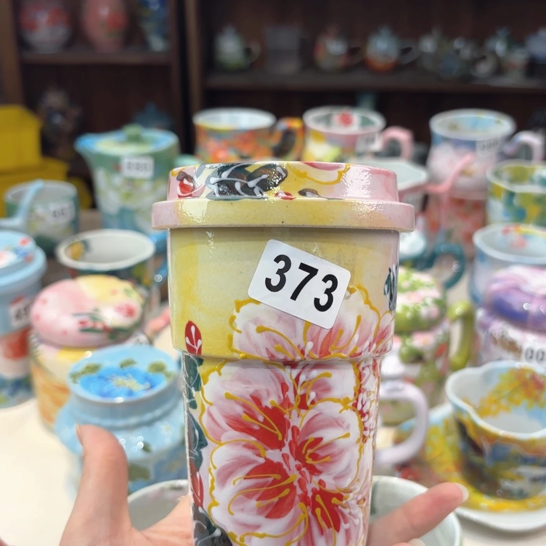 景德镇手绘高温釉下彩陶瓷茶具