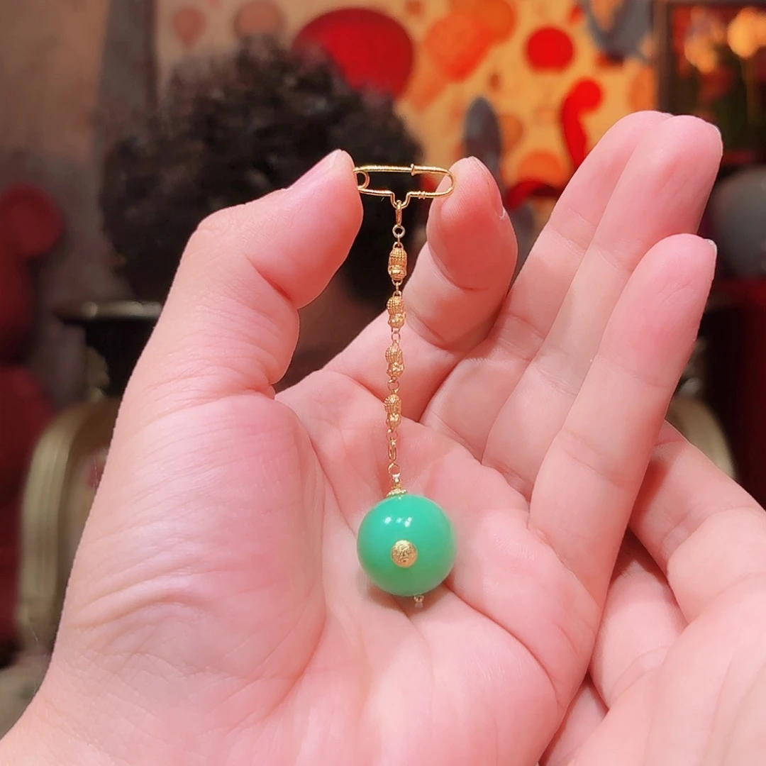 石英质玉18K金镶嵌颈饰西*精致