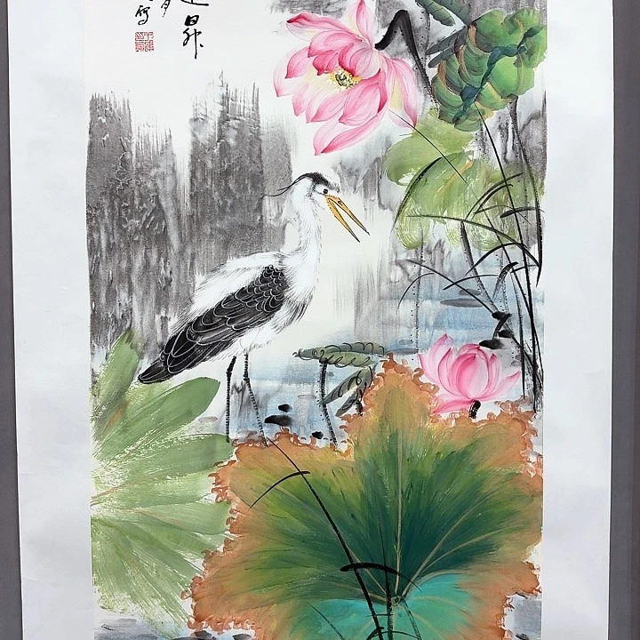 国画亲笔手绘放心去藏