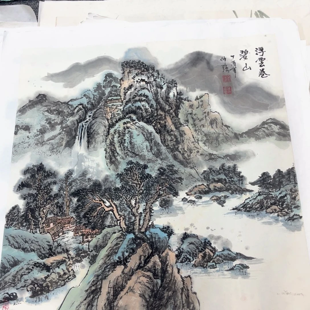 国画绘画作品多次参加全国性