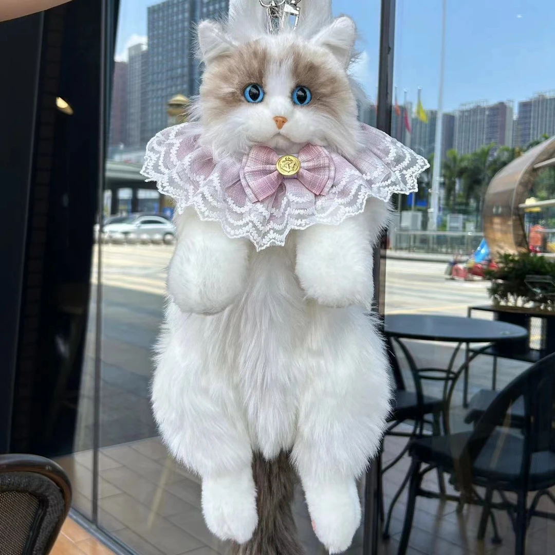 网红同款仿真布偶猫背包小猫咪玩偶公仔毛绒布娃娃玩具生日礼物女