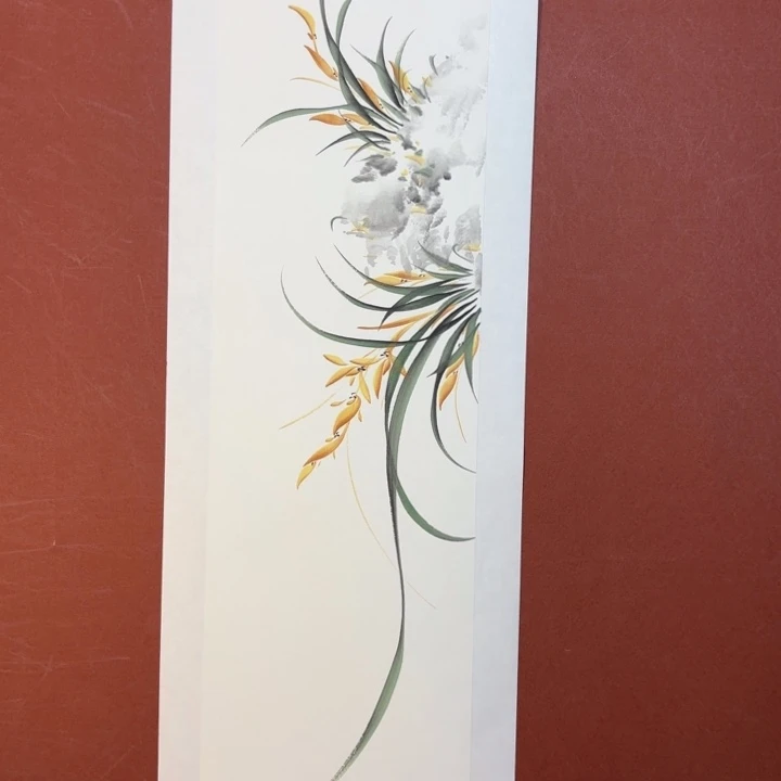 国画听兰老师花鸟