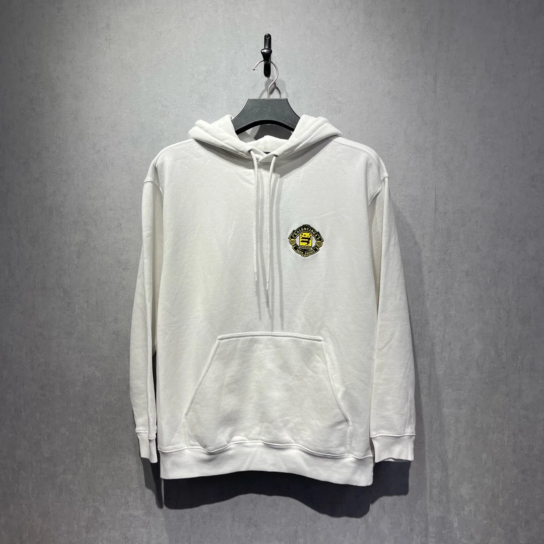 未使用 Balenciaga/巴黎世家 logo徽标连帽卫衣/XS码/DY215239
