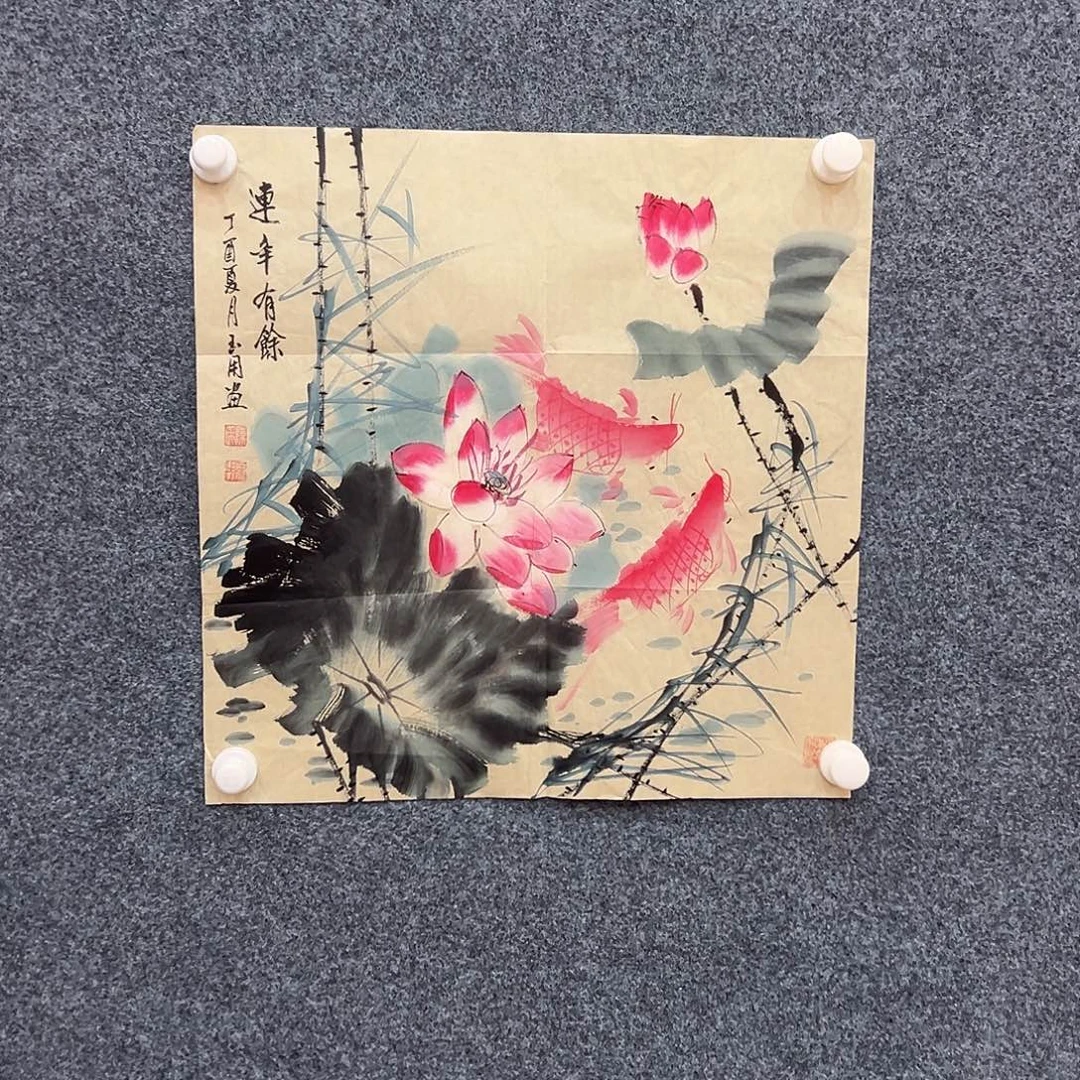 国画陈老师斗方无国检