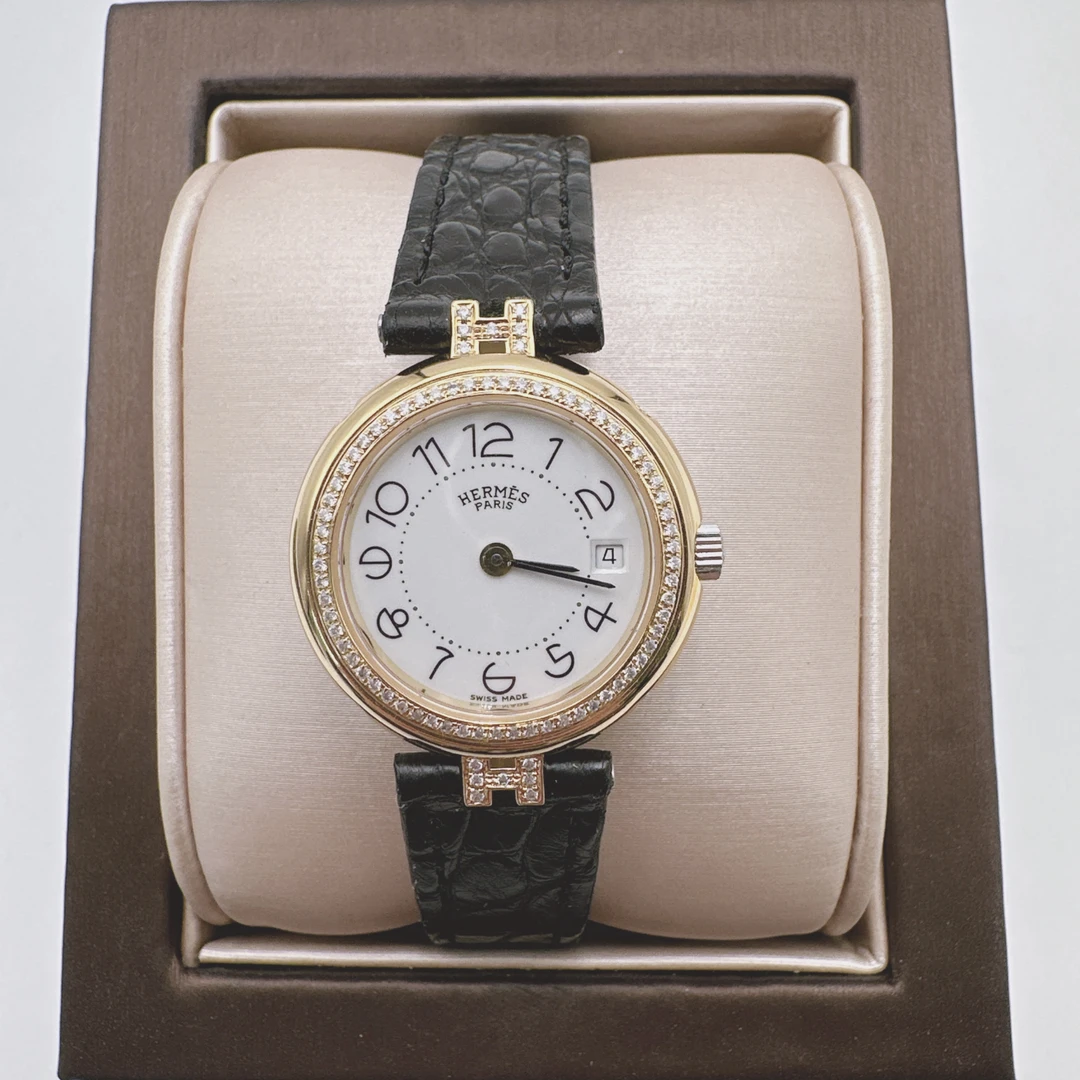 95新 Hermes/爱马仕 爱马仕08056石英后钻赠送表带赠送皮带