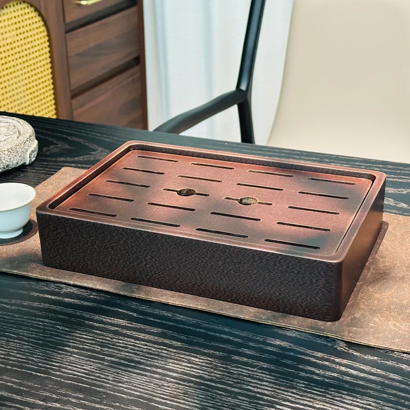高品质精工紫檀龙纹电木茶盘家用储水小茶盘尺寸30*20*6cm