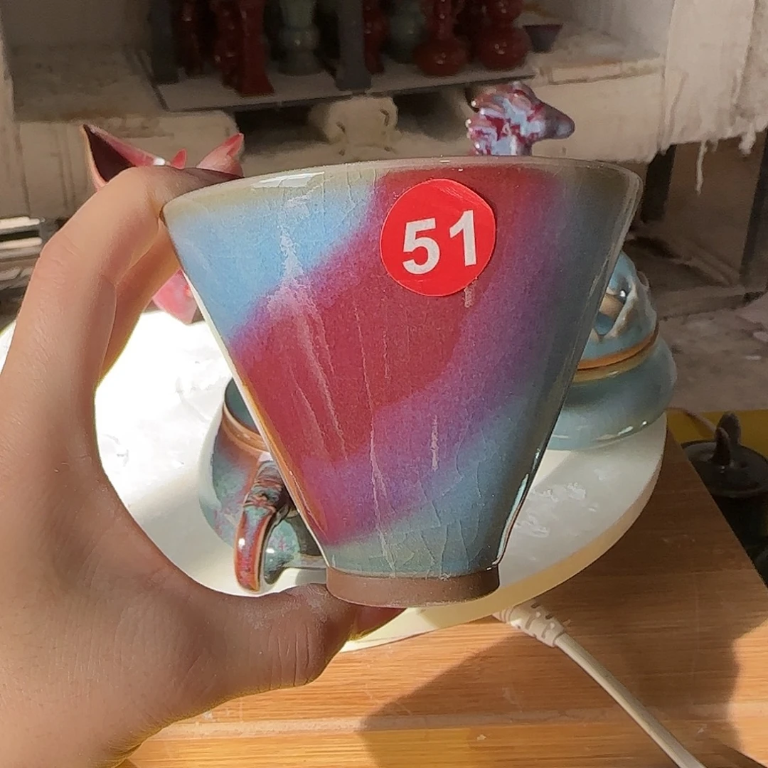 瓷摆件郑家钧窑摆件