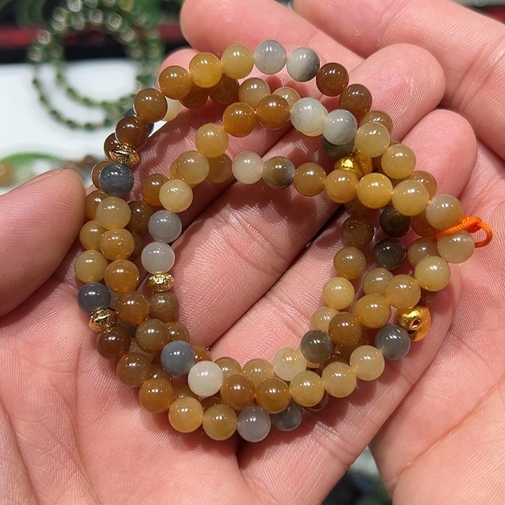 和田玉未镶嵌手串多样性发货拍一发一