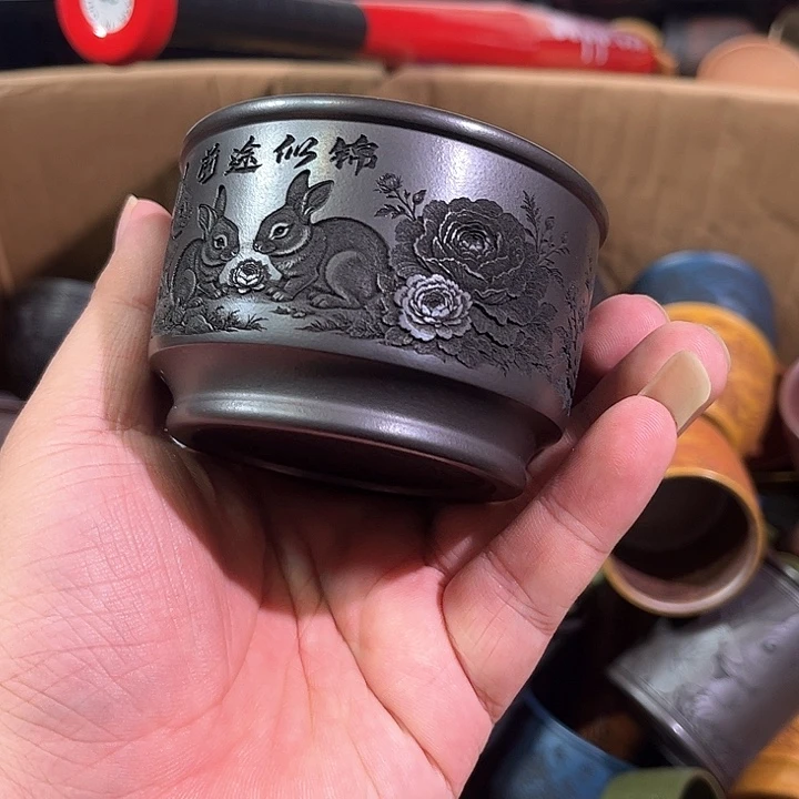 茶杯紫砂全手工紫砂主人杯