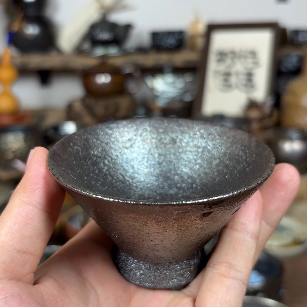 建水紫陶三木柴烧80cc