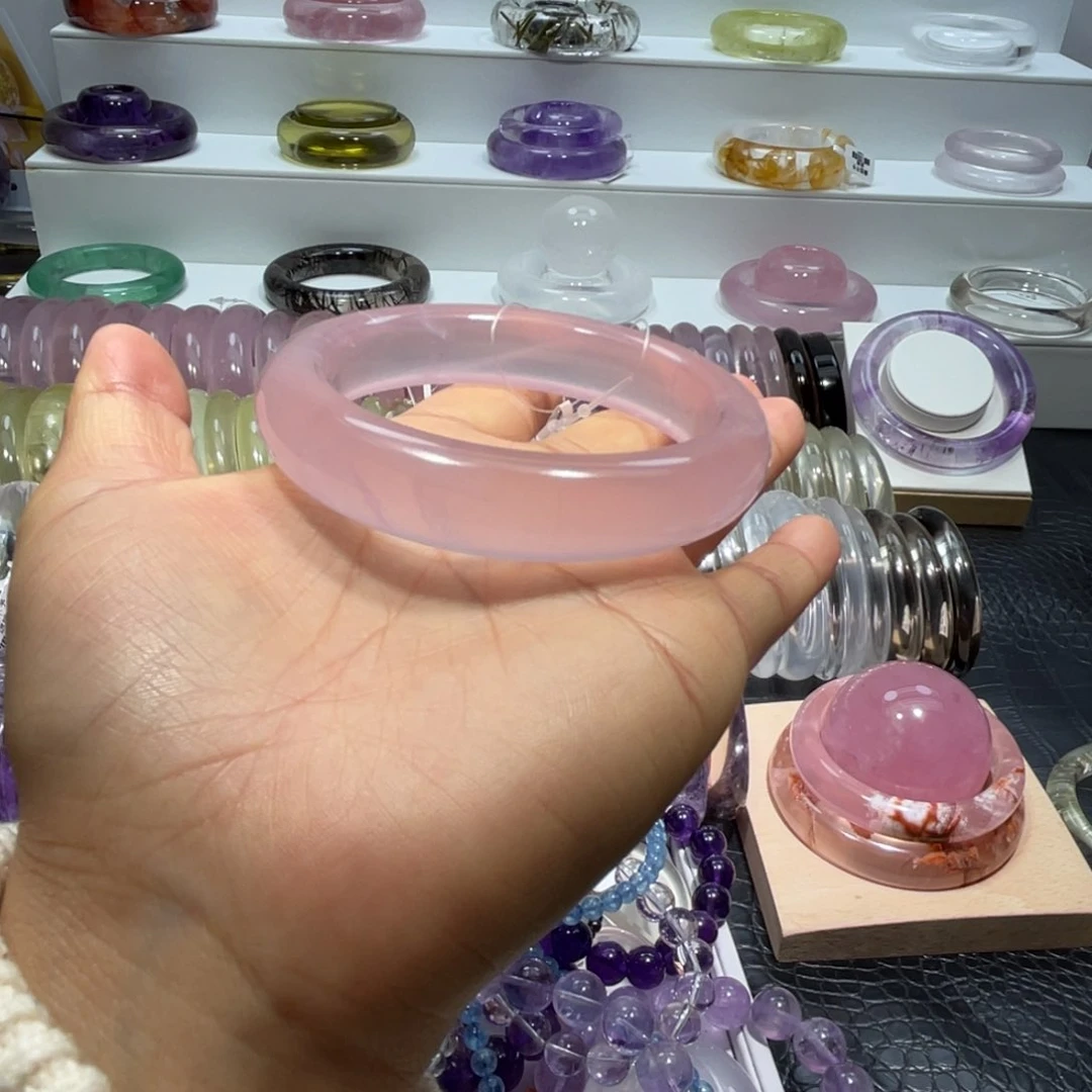 水晶手镯56圈口19号未镶嵌