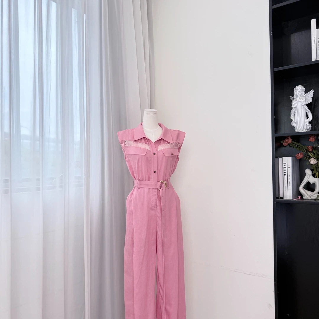 Design/25夏季新款法式显瘦复古气质轻熟设计师连体裤 10413 BCK