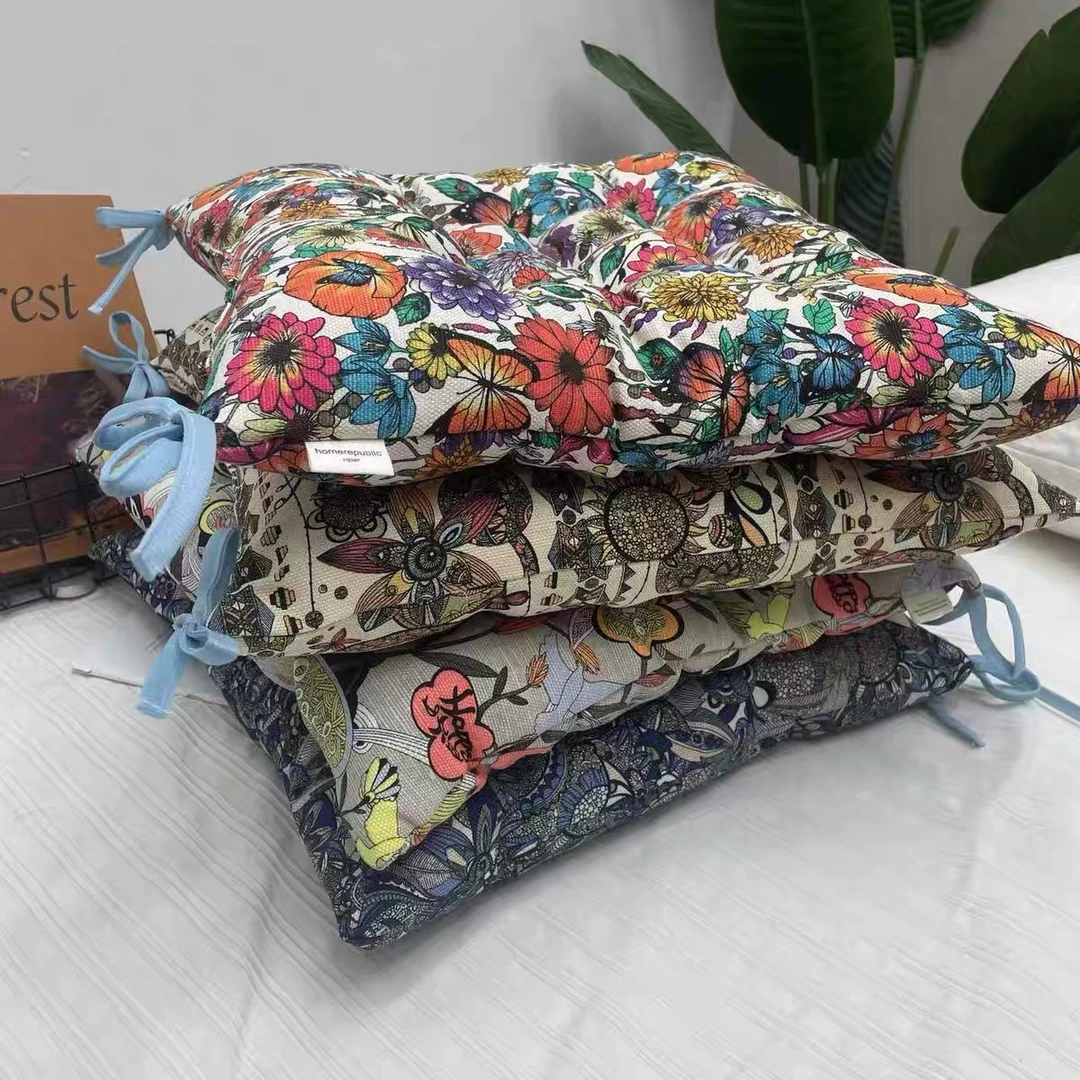 B309 加厚7支汉麻防滑椅垫一个 40*40