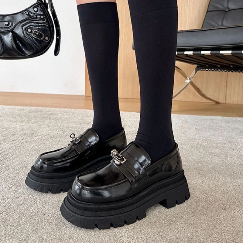 断码乐福鞋女秋冬英伦风时尚百搭韩版女鞋子D303