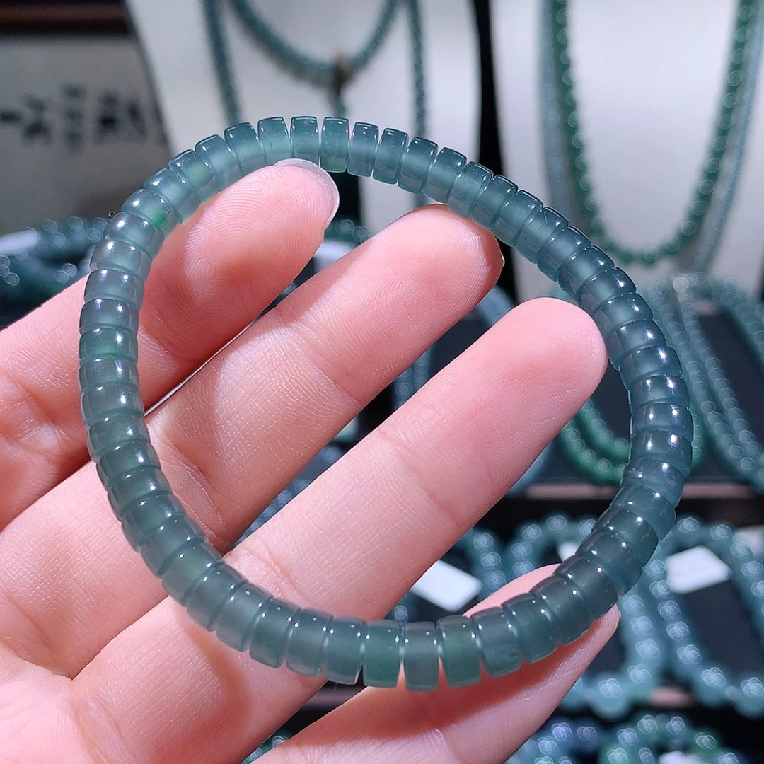 未镶嵌手链翡翠天然a货翡翠手串6.5