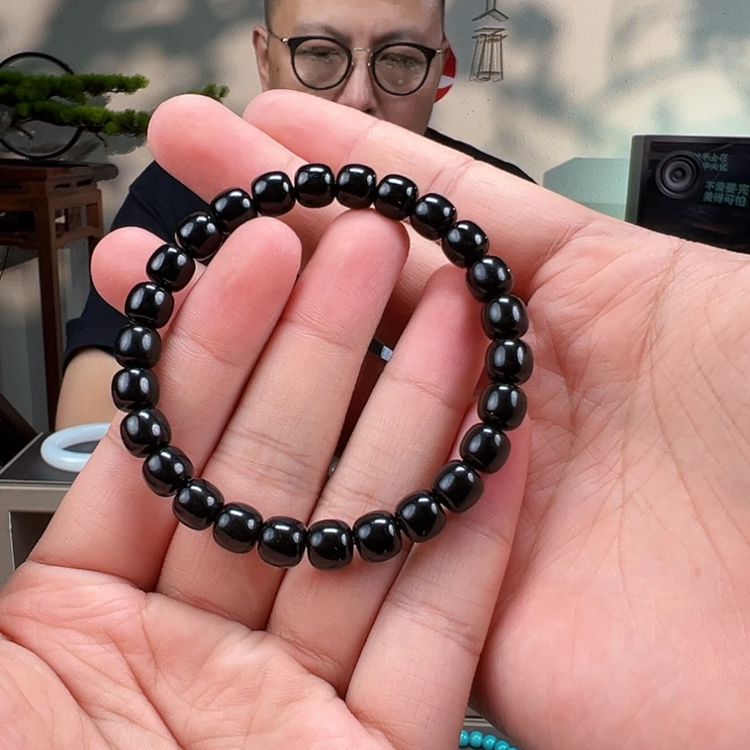 和田玉未镶嵌手链卡8mm