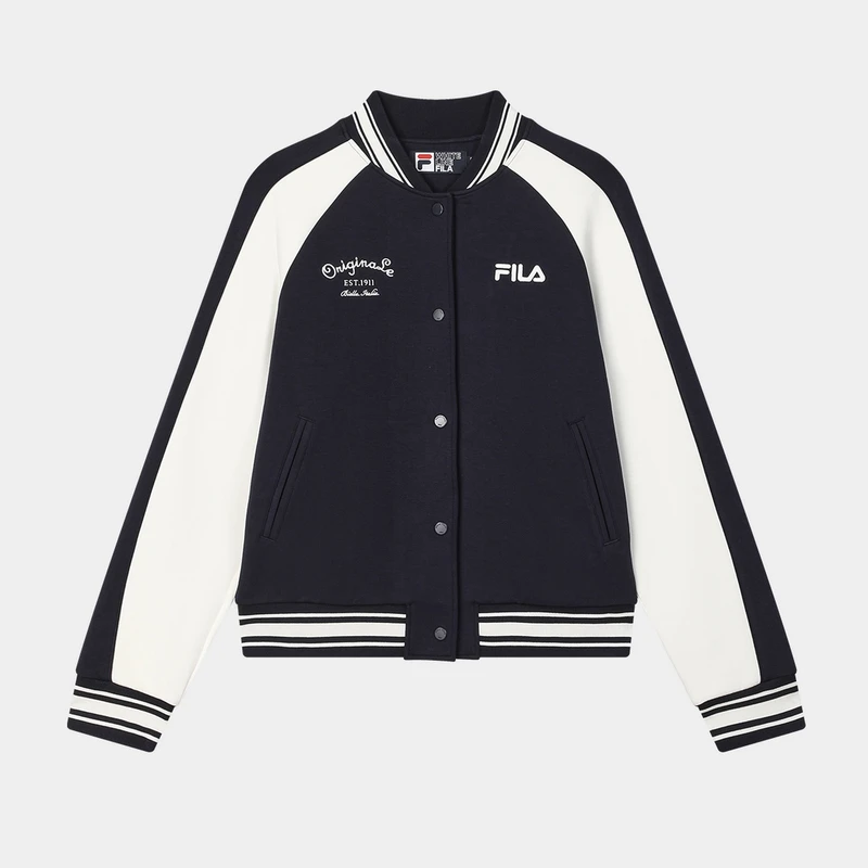 Fila/斐乐女新款棒球服25春时尚休闲百搭新颖遮肉外套F11W519505F