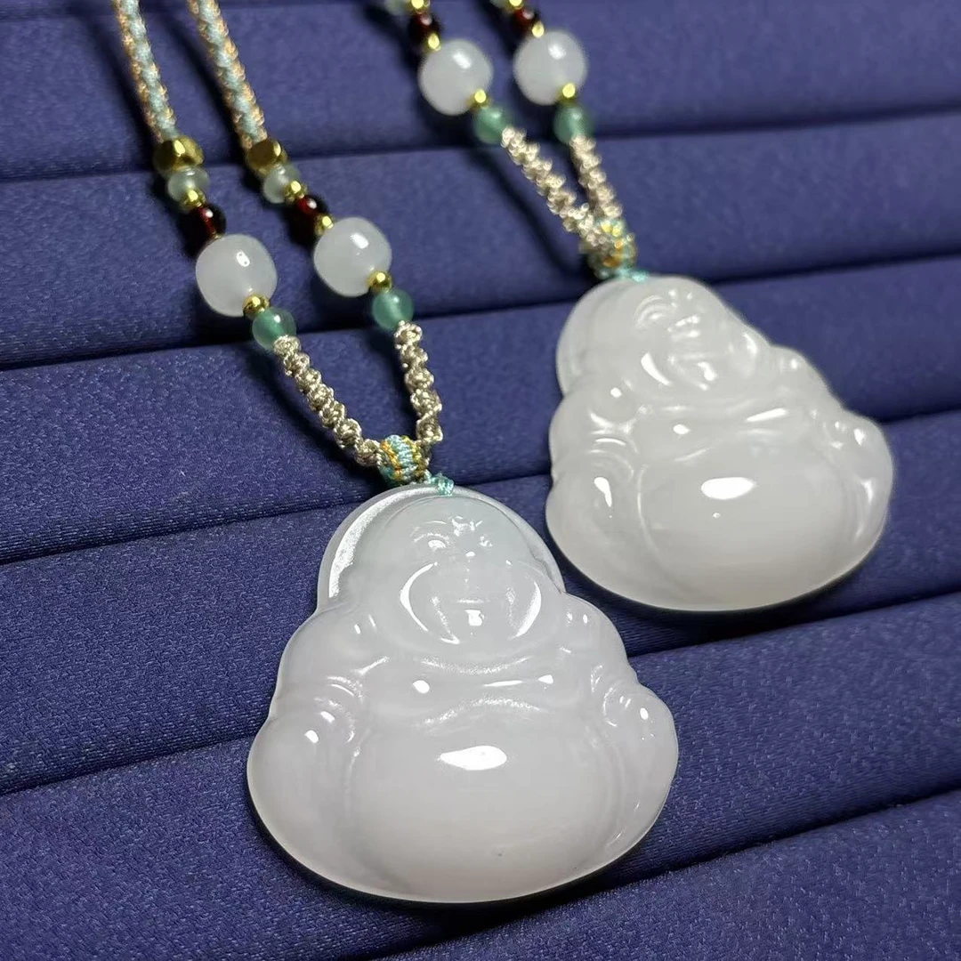 【小猪甄选】KW003石英岩玉天山翠佛公约40mm多样性发其一