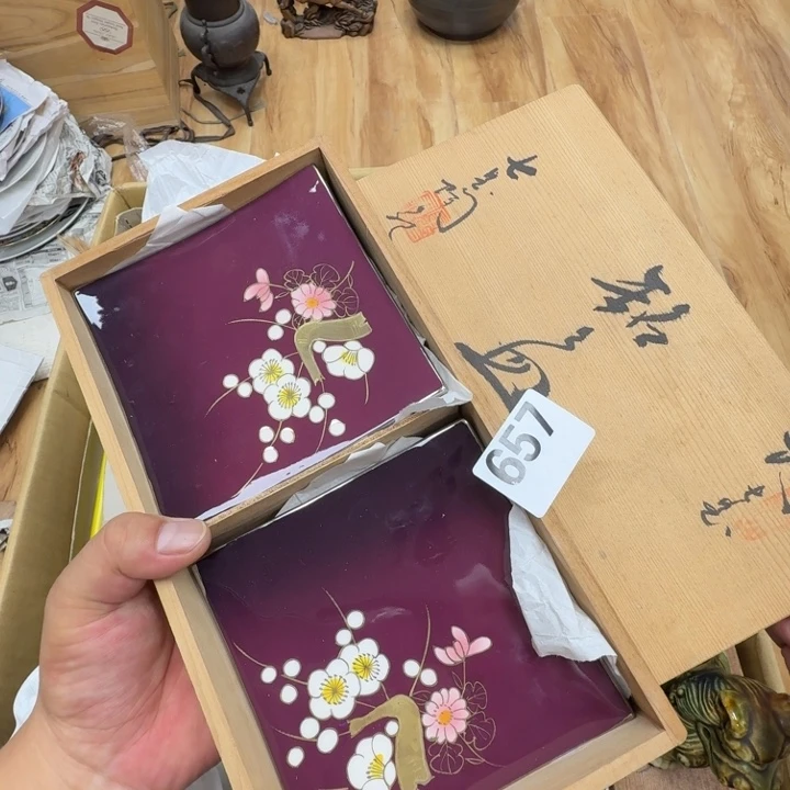 瓷片工艺品摆件瓷器摆件正能量