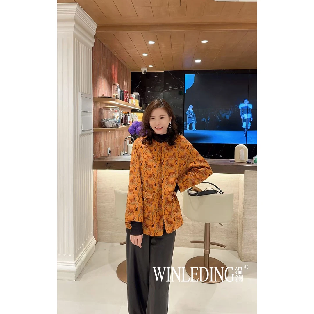 温澜服饰·澜 虎镇五毒香云纱外套20023